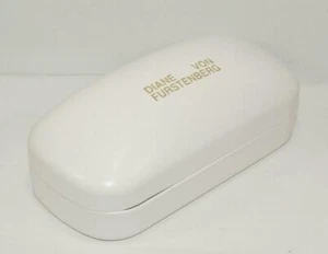 Brand New Diane Von Furtstenberg DVF White Sunglasses Eyeglasses Case - Picture 1 of 3