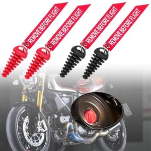 2x Universal Motorcycle Dirt Bike Wash Plug Silencer Exhaust Muffler Pipe✲ K0U7 - Picture 1 of 11