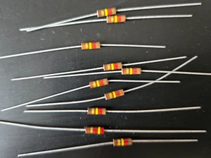 10 Stück 120k Ohm 1/4W 5% Metallfilm Präzision Axialwiderstände ~ NEU ~ - Bild 1 von 1