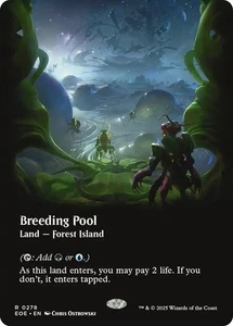MTG - Breeding Pool - Borderless - Edge of Eternities - Magic the Gathering - Picture 1 of 1