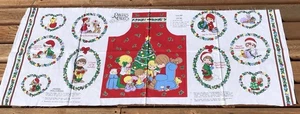 VTG Precious Moments Cut & Sew Christmas Fabric Child’s Aprons & Appliqués - Picture 1 of 8