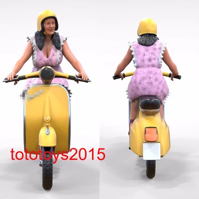 1/64 1/43 1/24 1/18 электрический мотоцикл девочки сцена миниатюры фигурка кукла игрушка - Изображение 1 из 4