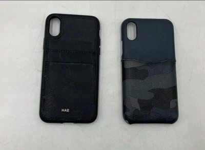 Чехол Coach Michael Kors зеленый черный камуфляжный с принтом для iPhone X/Xs лот из 2 - Изображение 1 из 4