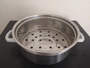 AROMA Rice Cooker Stainless Steel Vegetable Steamer Tray-Heathier Than Plastic - Picture 1 of 3