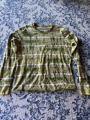 Columbia Mujer Manga Larga Top Verde Tie Dye Elastizado Camisa Ropa Activa Talla M Foto 1 de 4