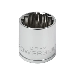 Powerbuilt 3/8 Inch Drive x 21 MM 12 Point Shallow Socket - 641025 - Picture 1 of 5