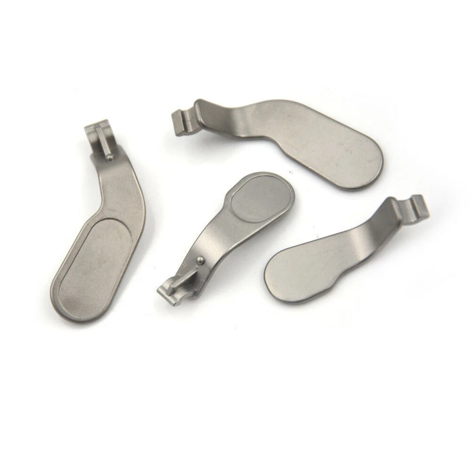 4 peças de reposição de pás de metal prata fabricante de equipamento original para controle Xbox One Elite - Imagem 1 de 2