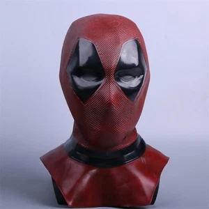 2018 Deadpool 2 Mask X-Men Halloween Full Face Latex Helmet Cosplay Party Props - Picture 1 of 11