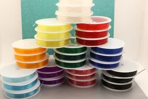 Coloured Elastic Crystal Thread, Stretchy String Bead Cord, 0.8mm - 8m - Picture 1 of 30