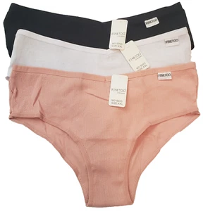 Finetoo Cotton Panties Womens Underwear Size XXL Low Rise V Waist 3 Pack All New - Picture 1 of 12