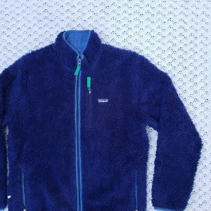 Patagonia Classic Retro X Cardigan Deep Pile Fleece Full Zip Jacket Blue - Large - Picture 1 of 10