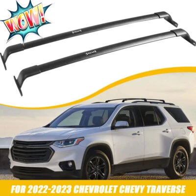 Cross Bar Roof Rack Fit for 2022-2026 Chevrolet Chevy Traverse Crossbars Auminum Foto 1 de 4