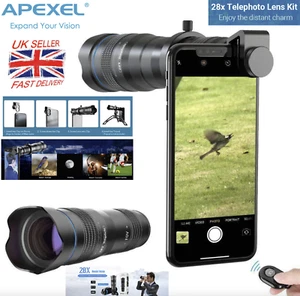 Kit objectif appareil photo téléobjectif Apexel 28x HD - pour smartphones iPhone Samsung Android - Photo 1 sur 20