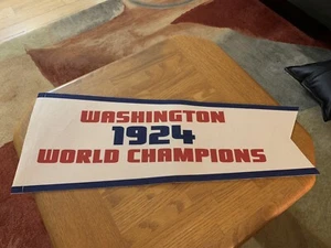 Washington Nationals 1924 World Champions 24” Pennant Flag Sep. 2024 Promo - Picture 1 of 9