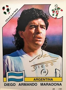 Panini Copa América Replica Maradona 90 Signed 1/500 Numbered Original New - Picture 1 of 6
