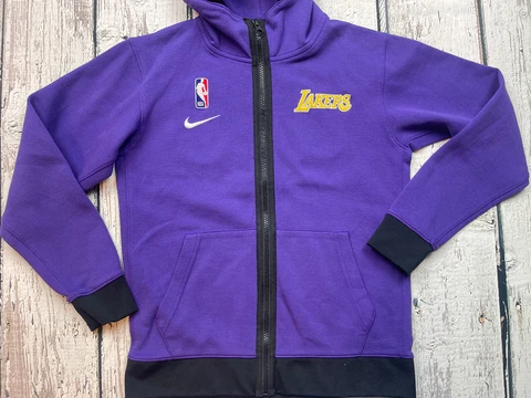 Nike Lakers Hoodie Size Medium Showtime Warm Up Jacket NBA Basketball Womens Cover