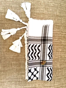 ARAB Unisex Kofiyeh Shemagh arabischer Hattah Kopf & Schulter Schal Hattah Unisex - Bild 1 von 7