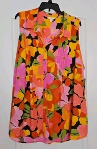 Terra & Sky Women's Multicolor Sleeveless Shirt Blouse Size 2X NWT NB022 - Picture 1 of 8