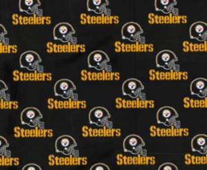 Pittsburgh Steelers Cotton Fabric NFL, 58" wide, 1 yd 8 inches long - Picture 1 of 1
