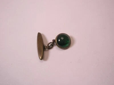 Cabujón de vidrio verde 3/8" ÚNICO de colección gemelo repuesto perdido/roto aa115 Foto 1 de 4