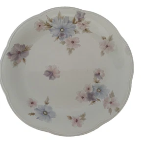Mikasa Rondo EJ 901 LANAI VTG Serving Platter Soft Blue & Pink Flowers 12.5" - Picture 1 of 5