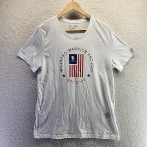 UA Under Armour Shirt Boys XL White Wounded Warrior Project Loose Pullover - Picture 1 of 18