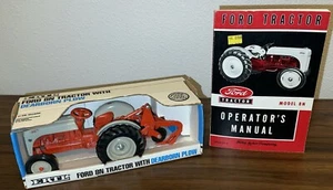 Vtg 1987 Ertl Ford 8N Tractor W/ Dearborn Plow/1952 Operator’s Manual - Picture 1 of 15