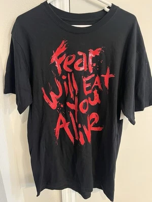 Camiseta de hombre 2024 Halloween Horror Nights "Fear Will Eat You Alive" grande nueva con etiquetas Foto 1 de 4