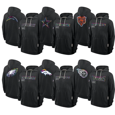 NWT Men's Black 2025 Crucial Catch Sideline Standard Issue Vapor Dri-FIT Hoodie