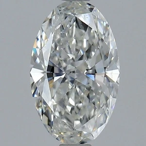 Oval Cut 1 Carat Certified GIA Natural Mined Diamond Loose H color SI2 clarity - Picture 1 of 2