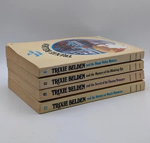 Vintage Trixie Belden Kathryn Kenny 4 Book Lot Mystery Paperback Oval 9 12 19 22 - Bild 1 von 6