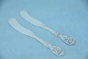 2 Reed & Barton Francis I Sterling 5-7/8" flacher Griff Butterstreuer kein Mono - Bild 1 von 7