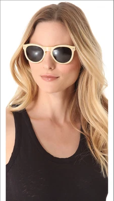 Gafas de sol redondas Rag & Bone Keaton nuevas con etiquetas $350 en beige/natural Foto 1 de 4