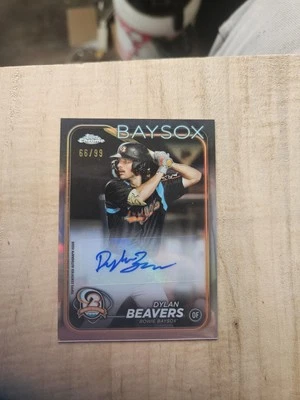 2024 Topps Pro Debut Chrome /99  Dylan Beavers Auto - Image 1 of 2