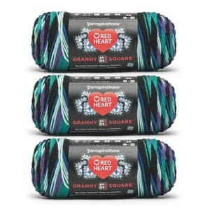 All in One Granny Square Totally Teal 3 Pack of 250g Yarn - Picture 1 of 7