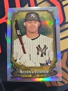 2024 Jasson Dominguez RC Topps Allen and Ginter cromo refractor #31 novato - Imagen 1 de 10