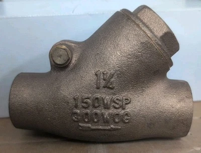 FNW Swing Valve 1-1/4" Sweat Bronze - Image 1 of 3