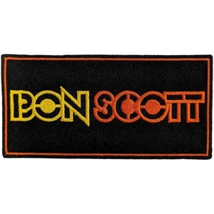 AC/DC BON SCOTT WIDE WOVEN SEW OR IRON ON PATCH OFFICIALLY LICENSED - Imagen 1 de 7