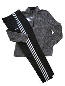 Adidas Youth XL (18-20) Track Pants & 1/4 zip Fleece Mockneck Pullover Outfit - Picture 1 of 11