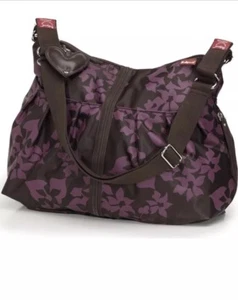 NWT Babymel Storksak Amanda Chocolate Fucshia Baby Changing Diaper Bag - Picture 1 of 1