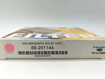 New Schneider Optics 4x4" Magenta 10CC FILTER  MFR #68-201144 - Image 1 of 4