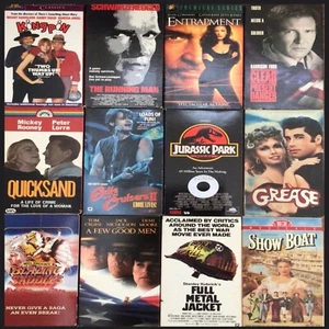 VHS Tapes Random Lot Of 12 Good Titles Start Collecting Your Own Media Ownership - Imagen 1 de 1