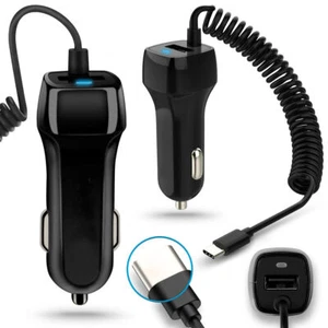 Auto Ladekabel Samsung Galaxy Serie Schnell Ladegerät USB-C Daten Kabel Type-C - Bild 1 von 6