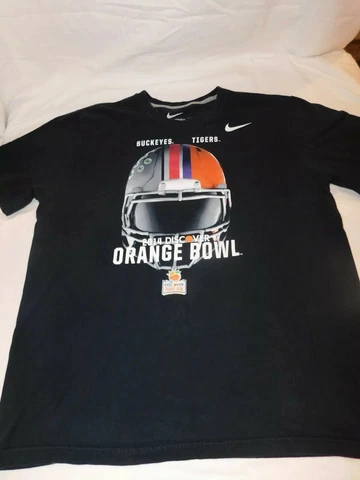 Nike 2014 Discover Orange Bowl Helmet Buckeyes Clemson Tigers XL Men's Cover