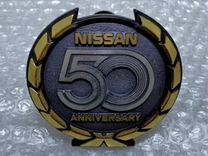 JDM Former Nissan OP Option 50 50th Anniversary Emblem Grille Badge Badge - Picture 1 of 5