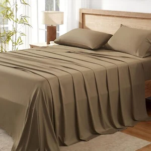 New- King Sheet Sets, 100% Viscose Derived from Bamboo - Picture 1 of 6