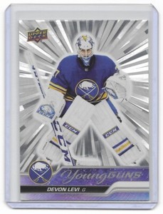 2023-24 Upper Deck Series 1 Outburst Silver #237 Devon Levi Young Guns RC Sabres