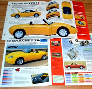 2 - 1996 Fiat Barchetta Especificaciones Información Original Póster Folleto De Colección 97 - Imagen 1 de 1