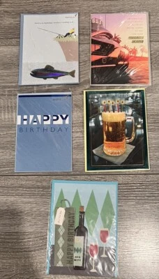 Birthday - Variety pack of  5 by Papyrus - Image 1 of 4