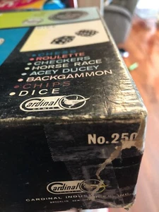 Vintage Cardinal Casino Game Chest Roulette, Horse Racing, Chess, Checkers More - Picture 1 of 8